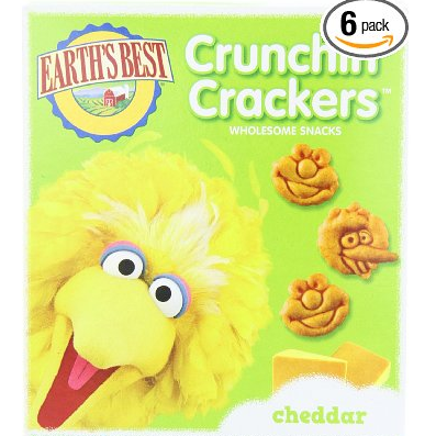 Earth's Best Organic Sesame Street Crunchin' Crackers, 5.3 Ounce (Pack of 6) $13.41 
