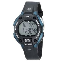 Timex Men's T5H591 Ironman Traditional 30-Lap Black/Blue Resin Strap Watch 	$23.56