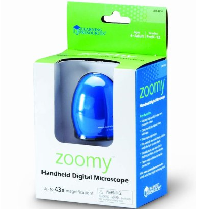 Learning Resources Zoomy Handheld Digital Microscope $33.63 (44%off) 	