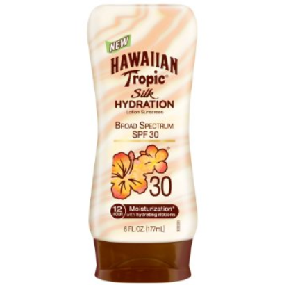 HAWAIIAN Tropic Silk Hydration SPF 30 Sunscreen Lotion, 6 Fluid Ounce $5.57