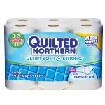 Quilted Northern 超柔双层卫生纸 (12卷) 点击coupon后 $5.62免运费