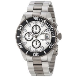 Invicta Men's 10503 Pro Diver Chronograph White Dial Two Tone Stainless Steel Watch $86.99