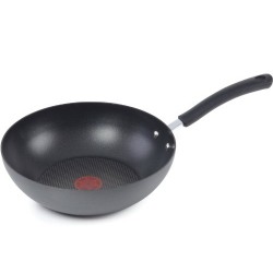 Jamie Oliver by T-fal C9421964 Nonstick Hard Anodized Thermo-Spot Heat Indicator 11-Inch Stir Fry Pan Cookware $23.97