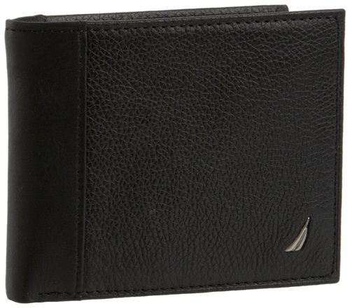 Nautica Men's Milled Leather Passcase Wallet ,only $12.99