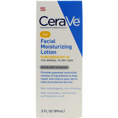 CeraVe Moisturizing Facial Lotion AM, SPF 30, 3 Ounce, only $8.45