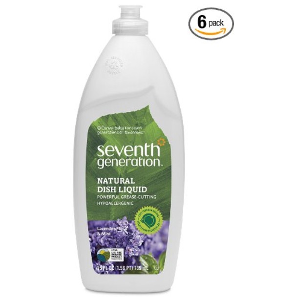 Seventh Generation Dish Liquid, Lavender Floral & Mint, 25-Ounce Bottles (Pack of 6) Packaging May Vary $9.98  