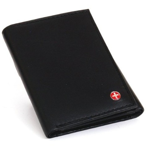 Alpine Swiss Men's Leather Trifold Wallet - Soft Superb Quality Lamb Skin Leather $11.99