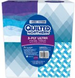 Quilted Northern 方形小盒3层柔韧面巾纸（65抽x4盒）$3.50免运费