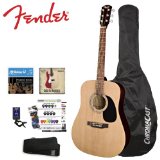Fender Natural Acoustic Guitar Kit $129.95+ Free Shipping