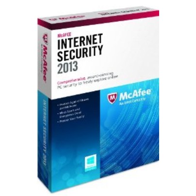 正版殺毒軟體McAfee Internet Security 邁克菲網路安全套裝2013版（3 PC）$11.15
