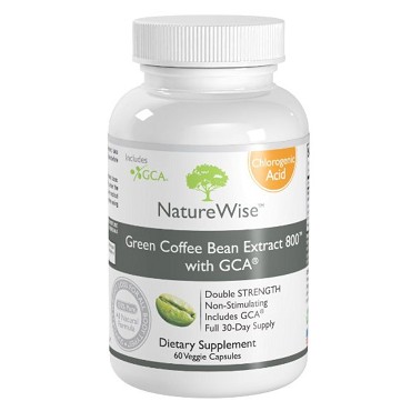 NatureWise Green Coffee Bean Extract 800 with GCA Natural Weight Loss Supplement, 60 Count $20.88+free shipping