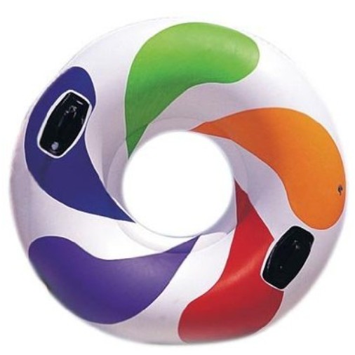 Intex Inflatable Color Whirl Floating Tube Raft with Handles 47