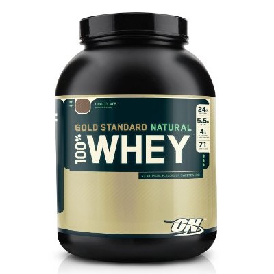 Optimum Nutrition - 100% Whey Gold Chocolate, 5 lb powder $53.99+free shipping