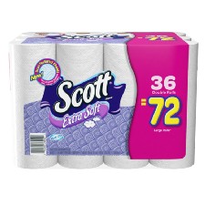 Scott Extra Soft Bath Tissue Rolls, 36 Count $14.65