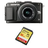 Olympus E-PL5 微型单电套机+14-42mm镜头+SanDisk Extreme 16GB高速存储卡 $399免运费