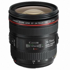 Canon EF 24-70mm f/4L IS USM Zoom Lens, Bundle w/77mm Filter Pack (UV, CP, ND2)