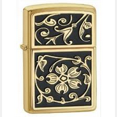 Zippo Gold Floral Flush Emblem Lighter  $29.55 (44%off)+ Free Shipping