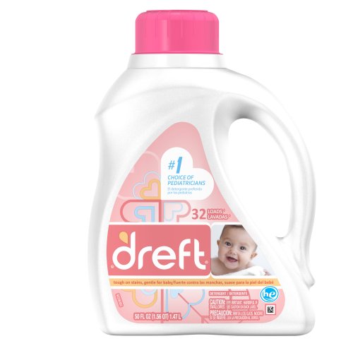 Dreft高效機洗嬰兒洗衣液 32 Loads 50 Fl盎司 特價$9.11+免運費！