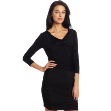 Nine West Dresses Women's Solid Jersey Blouson Top Dress with Fitted Skirt $65.00 (48%off)