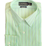 Lauren Ralph Lauren Non Iron Green and Navy Stripe Dress Shirt $55.00 (21%off)