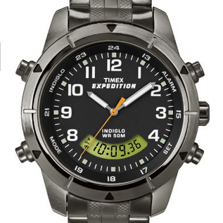 Timex Men's T49826 Expedition Rugged Chronograph Analog-Digital Black Dial Bracelet Watch $50.00 (29%off)
