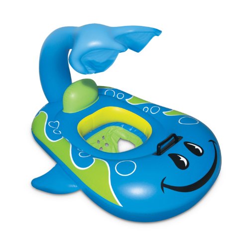 Poolmaster Whale蓝色鲸鱼婴儿学习游泳圈气垫 $19.70包邮