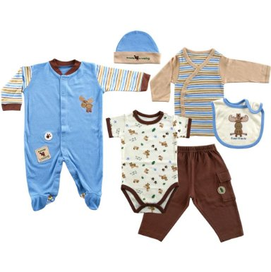 Hudson Baby 6-Piece Layette Set $24.99(17%off) + Free Shipping 