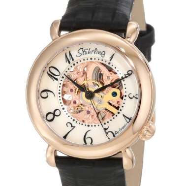Stuhrling Original Women's 108.12457 Classic Metropolis Wall Street Automatic Skeleton Rose Tone Watch $92.54(79%off) + Free Shipping 