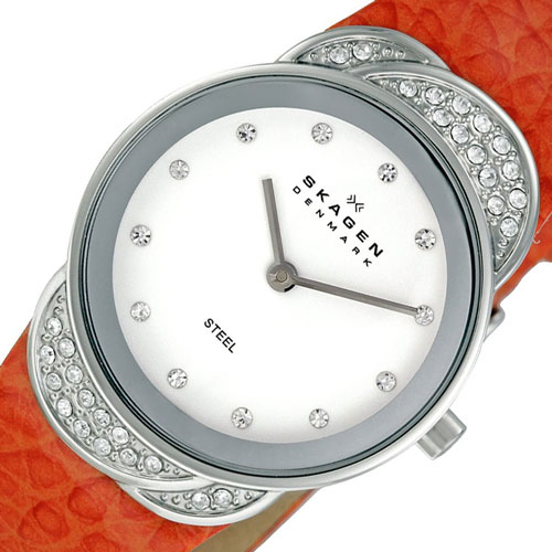 Skagen 818SSLO Orange/White Watch   $68（48%off）