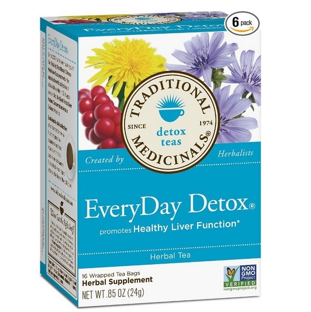 Traditional Medicinals EveryDay Detox, 16-Count Boxes (Pack of 6), only $21.60 after using SS
