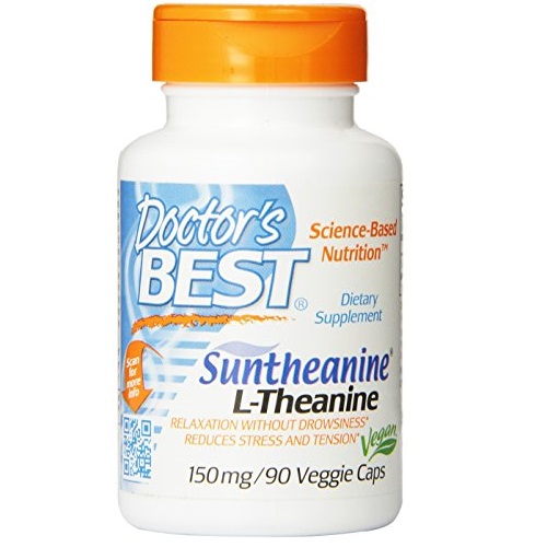Doctor's Best Suntheanine L-Theanine (150mg) Vegetable Capsules, 90-Count, only $5.65, free shipping