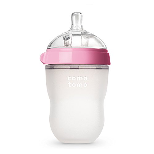 Comotomo Natural Feel Baby Bottle, Pink, 8 Ounces, only $8.95