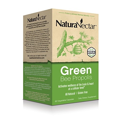 NaturaNectar Propolis Capsules, Green Bee, 60 Count, only $29.46, free shipping after using SS