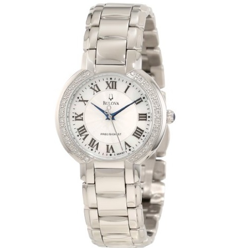  超贊！史低價！Bulova 寶路華 96R167 白珍珠貝母精美女士腕錶，原價$550.00，現僅售$112.03，免運費