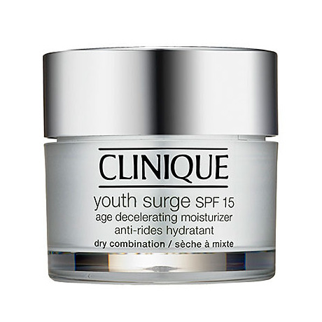 Clinique Youth Surge SPF 15 Age Decelerating Moisturzer for Dry Combination Skin 1.7 oz / 50 ml  $34.50（43%off）