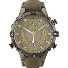 Timex Men's T2N739 Intelligent Quartz Adventure Series Tide Temp Compass Brown Leather Strap Watch    $117.66 (31%)