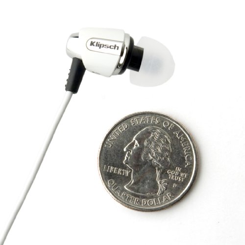 Klipsch IMAGE S4 In-Ear Enhanced Bass Noise-Isolating Headphones (White)    $50.29(37%off)