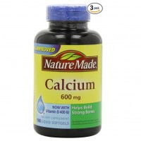 Nature Made Calcium 600mg with Vitamin D 100 Softgels (Pack of 3) $14.51, free shipping