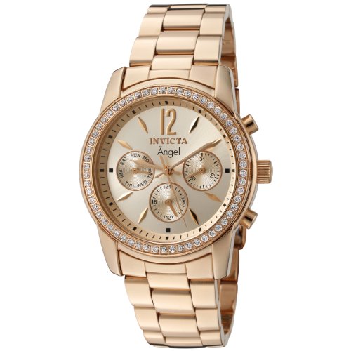 Invicta Women's 11774 Angel Rose Tone Dial 18k Rose Gold Ion-Plated Stainless Steel Watch $69.95+free shipping