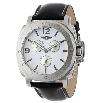 Invicta Men's 41703-002 Stainless Steel Black leather Watch $43.03+free shipping