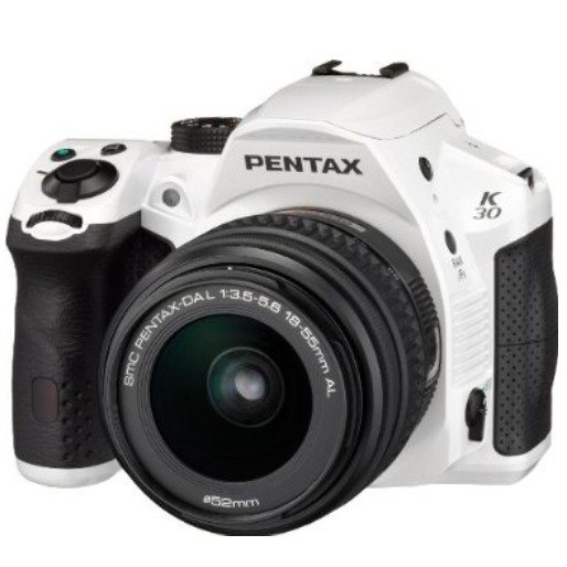 大降！Pentax賓得K-30 1600萬像素全天候數碼單反相機+18-55mm鏡頭套裝（白色款）$544.99免運費