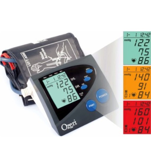 Ozeri CardioTech Premium Series Digital Arm Blood Pressure Monitor with Color Alert Technology $24.47