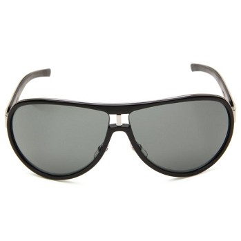 Gucci 1566/S Aviator Sunglasses,Black & Ruthenium Frame/Grey Lens,One Size $178.54+free shipping