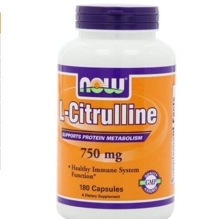 NOW L-CITRULLINE 750 mg capsules - USP Pharmaceutical Grade, only $22.29, free shipping