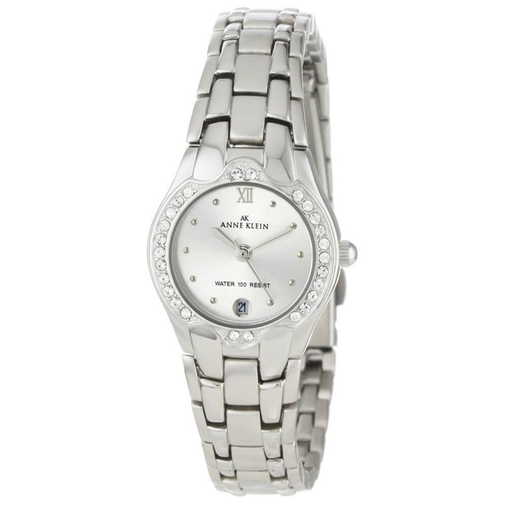 Anne Klein Women's 10-6927SVSV Swarovski Crystal Accented Silver-Tone Watch   $52.50 （30%off）