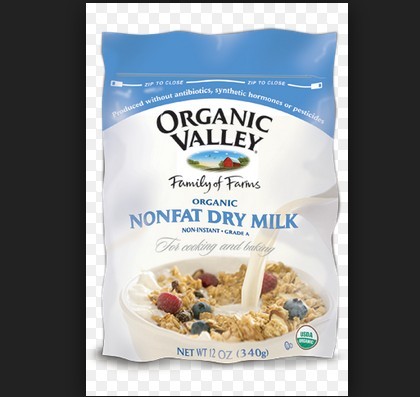 Organic Valley Family of Farms, Organic Nonfat Dry Milk, 12 oz ( Multi-Pack)   $27.65