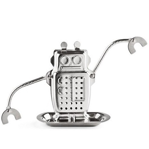 Kikkerland Robot Tea Infuser and Drip Tray   $6.69 