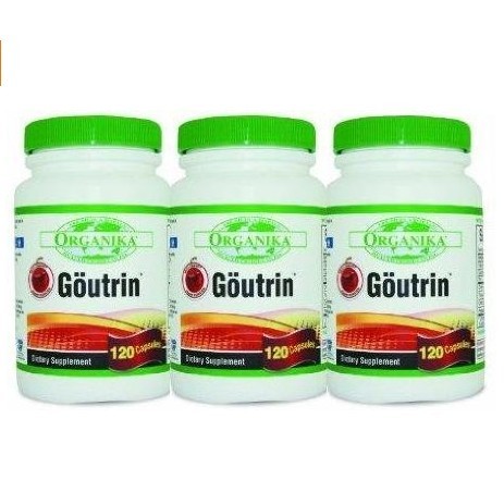 Goutrin THREE BOTTLES -Uric Acid Neutralizer for Gout (3x120 = 360 Capsules) Brand: Organika $38.61 + $13.99 shipping