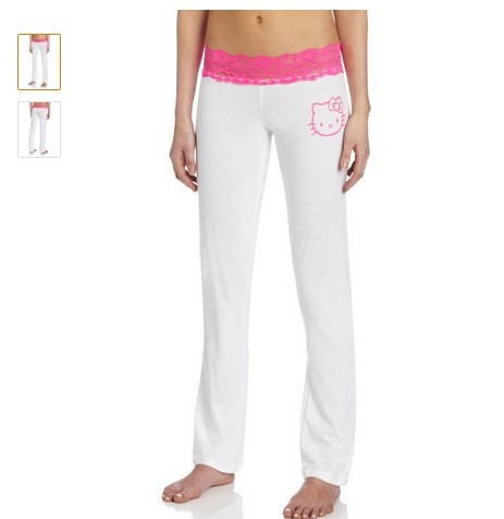 Hello Kitty Women's Lace Trim Pant    $7.32（68%off）