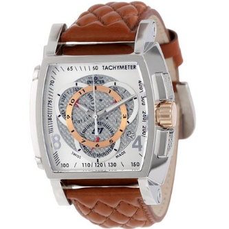 Invicta Men's 5402 S1 Collection Chronograph Brown Leather Strap Watch  $179.00(82%off) 